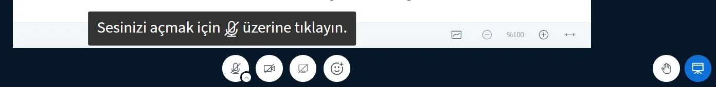 Mikrofonu açıp kapatma uyarısı